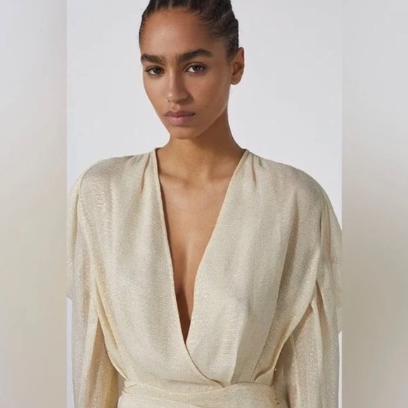 IRO Gold Mini Dress - Picture 3 of 9